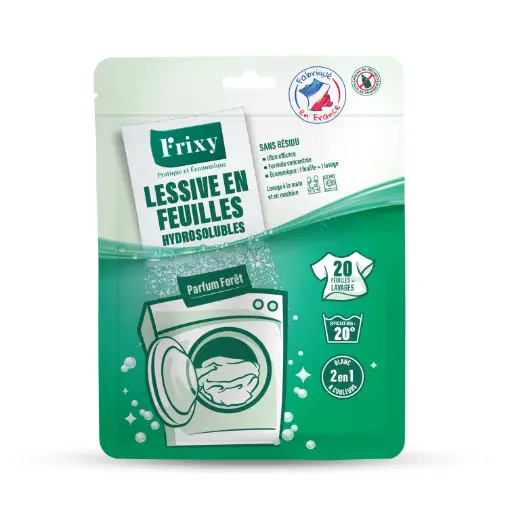 FRIXY-Lessive-Parfum-Foret-Sachet-de-20-feuilles