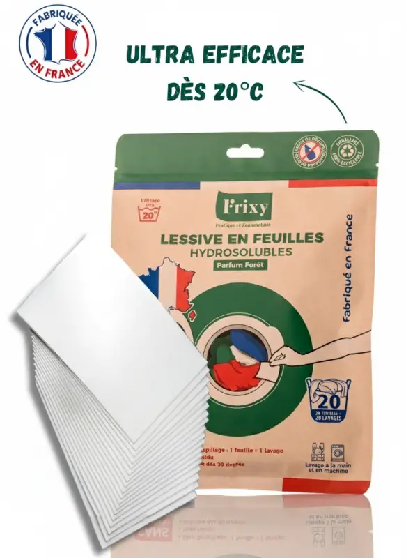 Le Grand Présentoir de Sol FRIXY - Lessive en Feuilles (88/120 Sachets) – Image 6