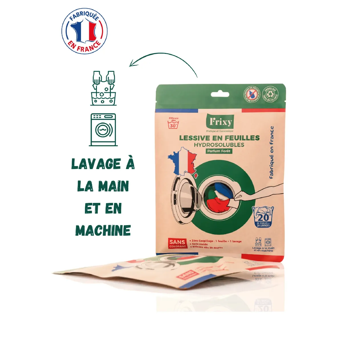 Lessive en Feuilles FRIXY - Sachet Découverte – Image 5