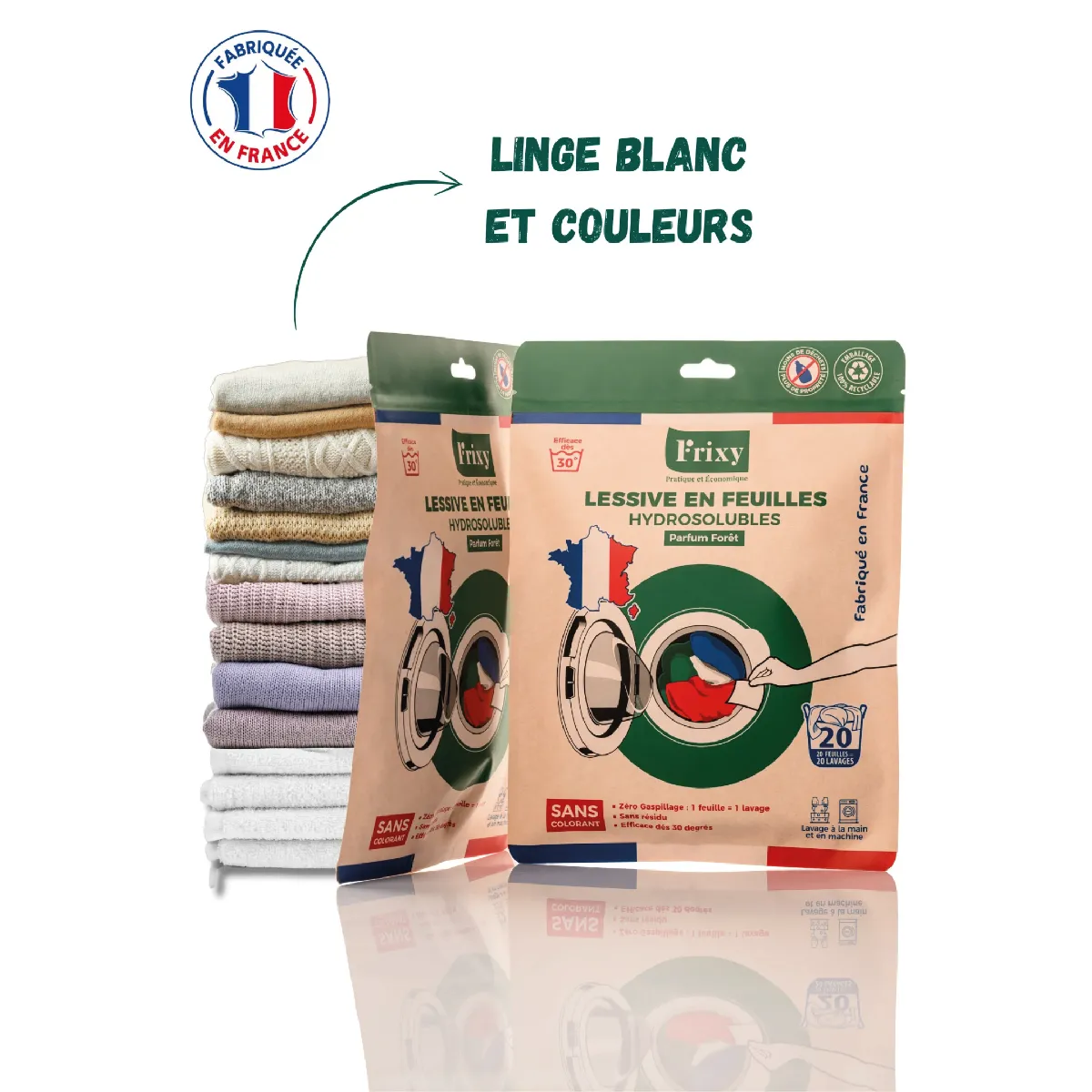 Lessive en Feuilles FRIXY - Sachet Découverte – Image 3