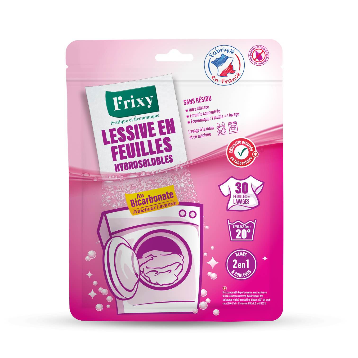 FRIXY-Lessive-bicarbonate-Parfum-Lavande-Sachet-de-30-feuilles