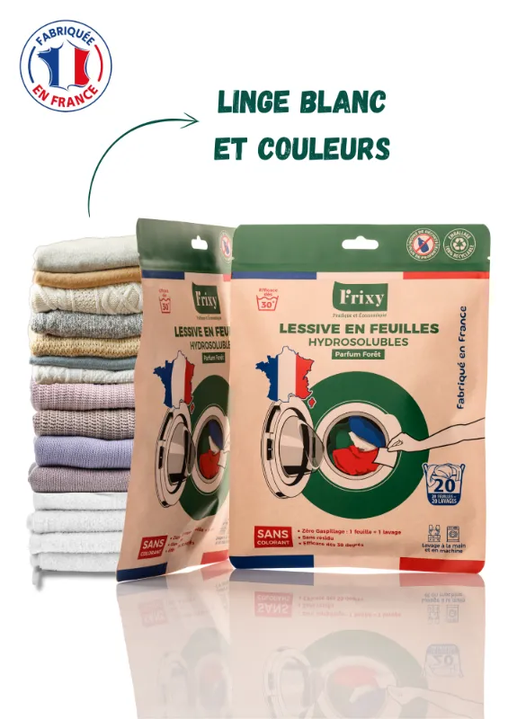 Le Grand Présentoir de Sol FRIXY - Lessive en Feuilles (88/120 Sachets) – Image 3