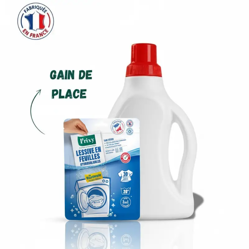 Lessive en Feuilles au Bicarbonate - Parfum Marine (30 Feuilles) – Image 2