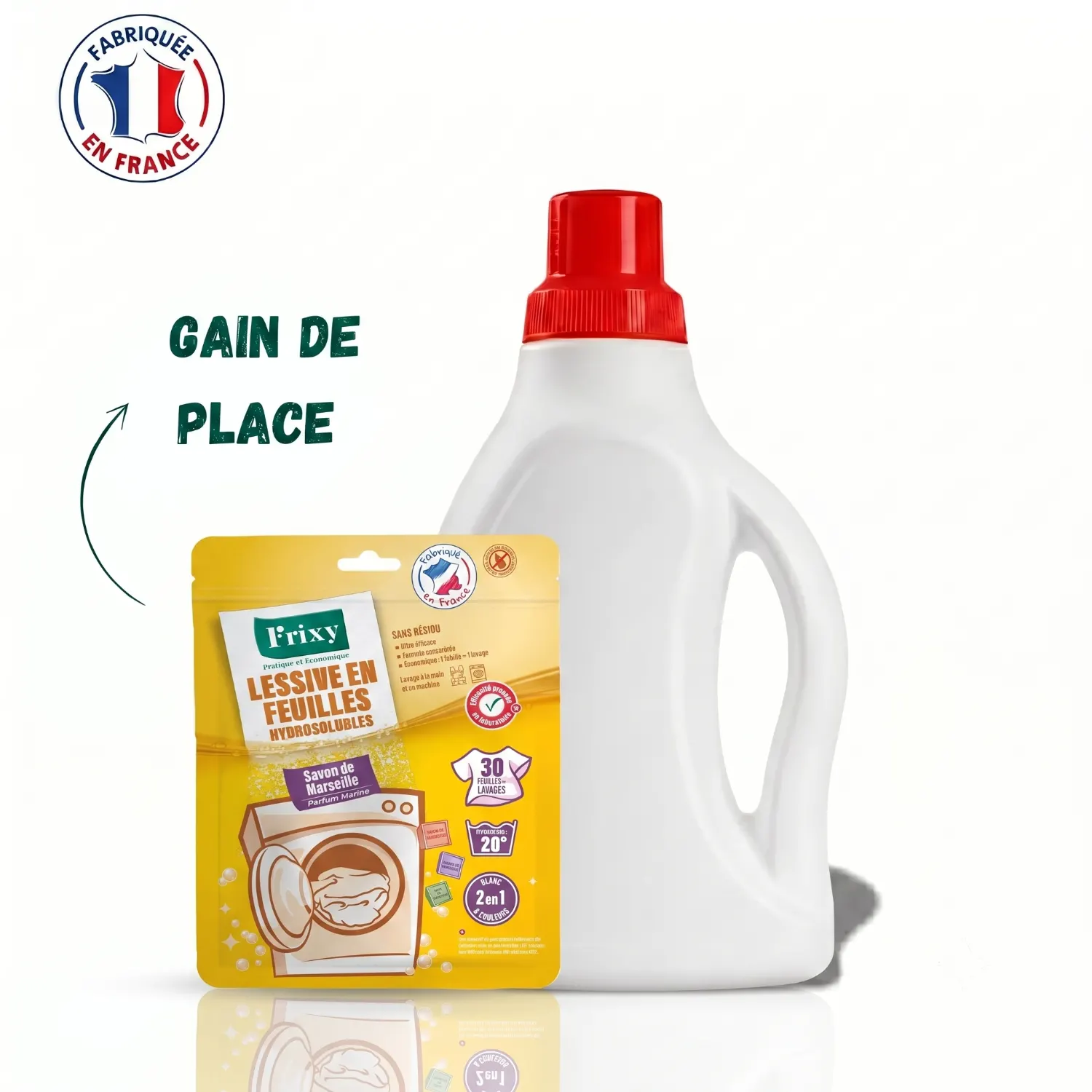 FFrixy lessive en feuille savon de Marseille