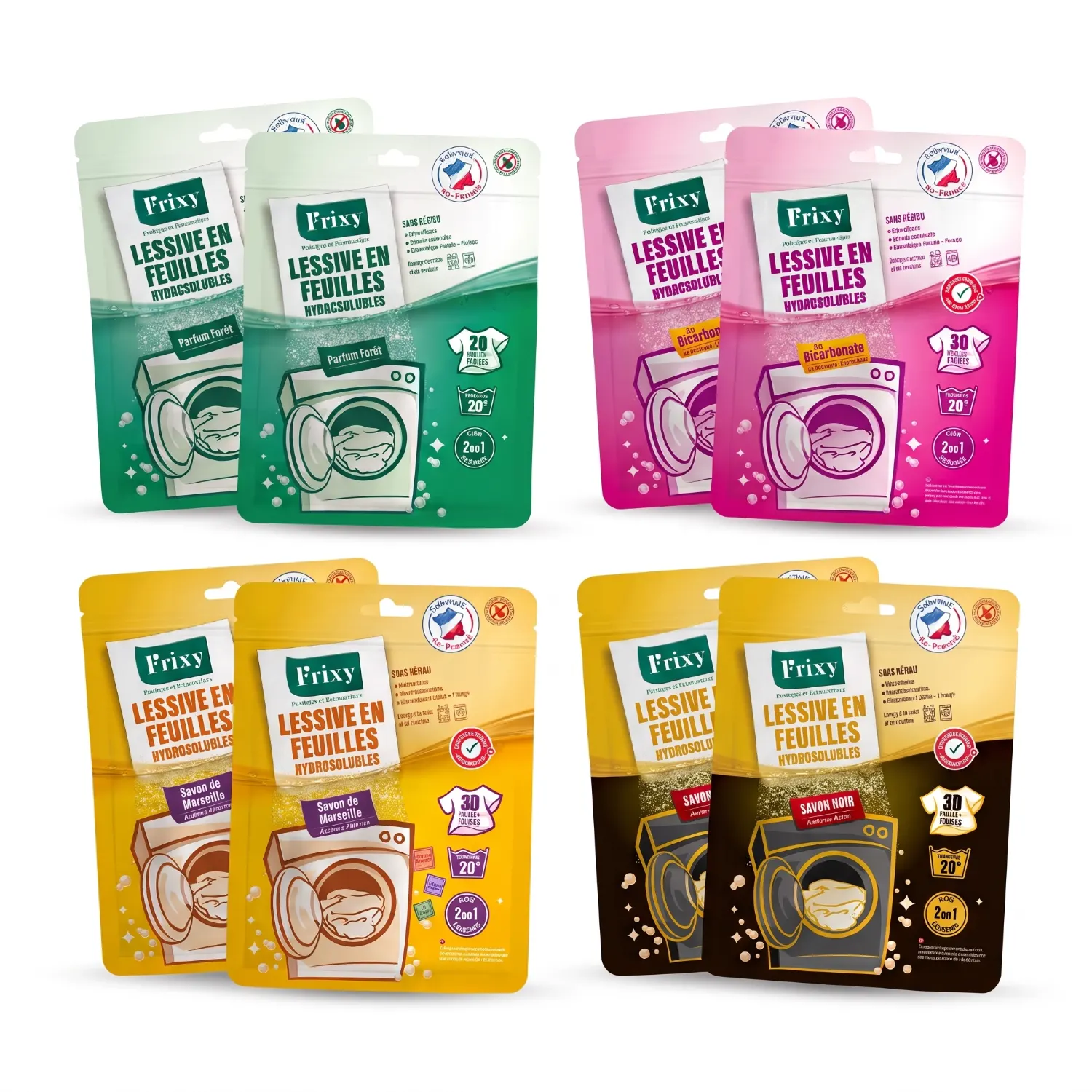 Pack Frixy Lessive en feuilles YAKALAVER